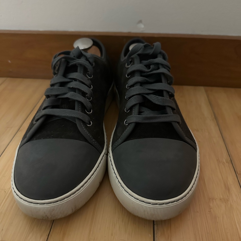 Lanvin Black And Gray Athletic Shoes